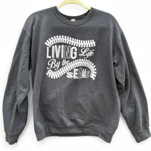 Jerzees NuBlend | Women's Crewneck Sweatshirt | Baseball Graphic | M